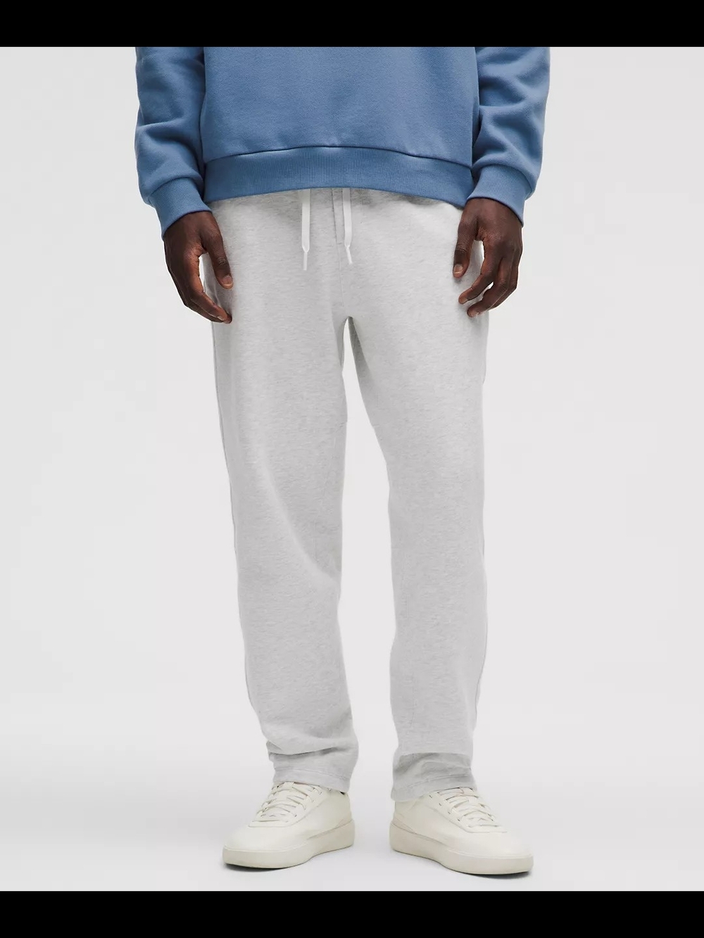 Men's Lululemon Light Gray Drawstring Sweatpants Short Length